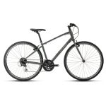 Ridgeback Velocity Large – Black | Lightweight 24-Speed Utility Bike with Shimano Acera 2 Side view of Black Ridgeback Velocity Large utility bike