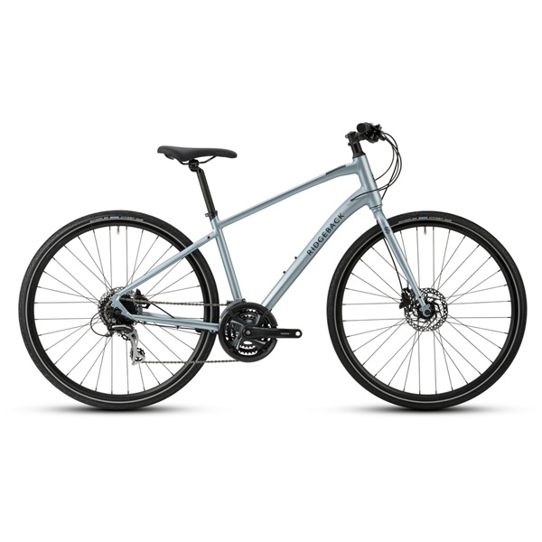 Vanteo LG The Ridgeback – Blue | Lightweight Versatile Bike with Shimano Gears & Disc Brakes 3 Side profile of Blue Vanteo LG The Ridgeback hybrid bike