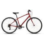 Comet Large Red Hybrid Bike Side View for Urban Commuting