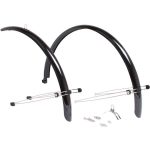 High-Performance Commute Full-Length Mudguards 700 x 33mm – Black | Durable Polycarbonate with Stainless Steel Stays 1 Durable Commute 26 x 60mm mudguards front angle for MTB and road bikes