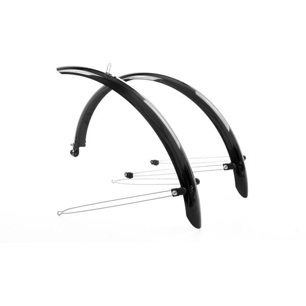 Profile of Commute full-length 26 x 60mm black mudguards