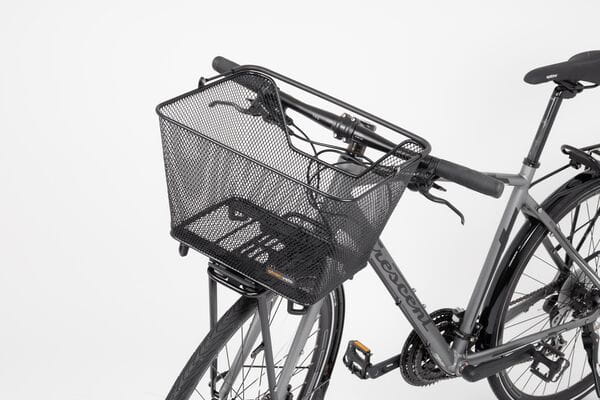 DAILY AVS Basket – 22 Litre Steel Bicycle Basket with AVS System & Comfortable Handle 4 DAILY AVS Basket 22L Black Cargo Carrying on Bike
