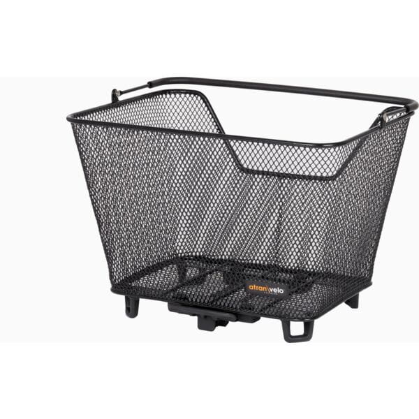DAILY AVS Basket 22L Black Side View Mounted