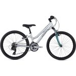 Side view of Destiny Silver Ridgeback 24-inch kids bike