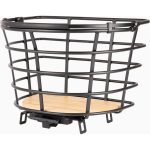 Modern Alloy & Bamboo Basket with AVS, 24.5 Litre – EPIC CURVE for Front and Rear Racks 2 Alloy Frame Detail of EPIC CURVE Basket