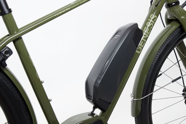 Genesis Smithfield Large E-Bike – Shimano STEPS Motor, 150km Range 7 Shimano STEPS BT-E8014 battery mounted on Smithfield E-Bike