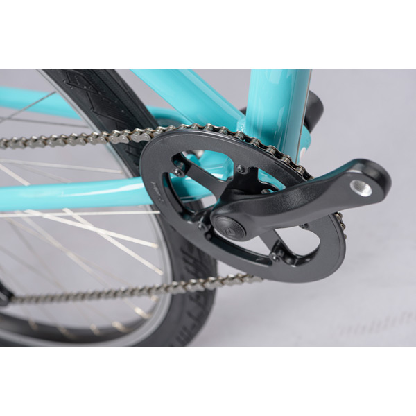 Comet Open Frame Large Hybrid Bike – Black & Green – Reliable, Comfortable, and Durable 10 Crank of Comet Open Frame Large Green Hybrid Bike