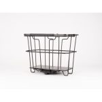 GROCERY AVS Basket with Removable Bag 40L – Durable Bike Basket 2 Durable GROCERY AVS Basket Black Angle View