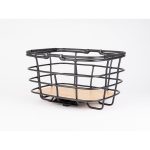 Large DUO 27L Aluminum Basket with Bamboo Base – Integrated AVS, Durable Handles 1 Large DUO 27L Aluminum Basket with Eco-Friendly Bamboo Base