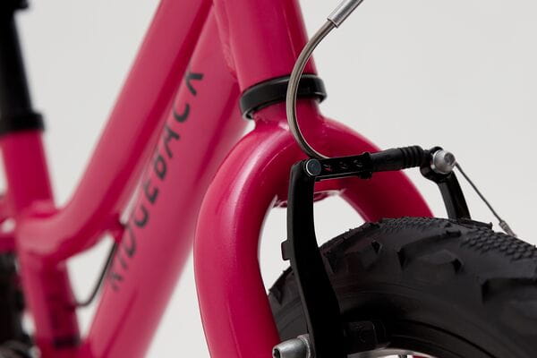 Melody 16 Pink Ridgeback Girl's Mountain Bike Lightweight, Durable, Single Gear, Perfect for 110-120cm Tall Riders 8 Front Rim Brake of Melody 16 Pink Girl’s Bike