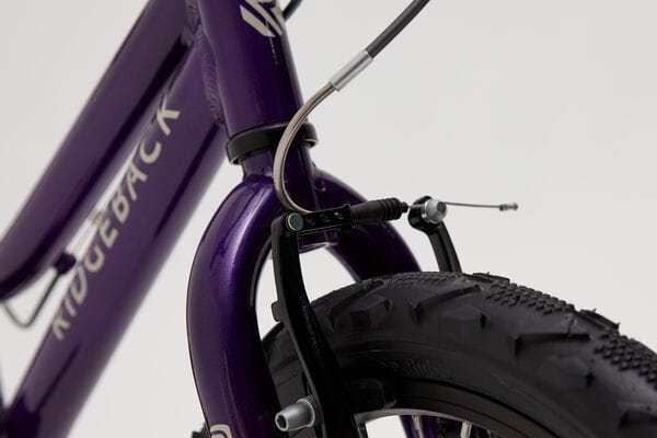 Melody 16 Pink Ridgeback Girl's Mountain Bike Lightweight, Durable, Single Gear, Perfect for 110-120cm Tall Riders 16 Rear Rim Brakes on Melody 16 Purple Kids Bike