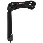 Adjustable 4-Bolt Quill Stem 1 Inch 25.4 | Secure Front-Loading Design | High-Quality 6061 Alloy | Satin Black Finish 2 Adjustable 4-Bolt Quill Stem
