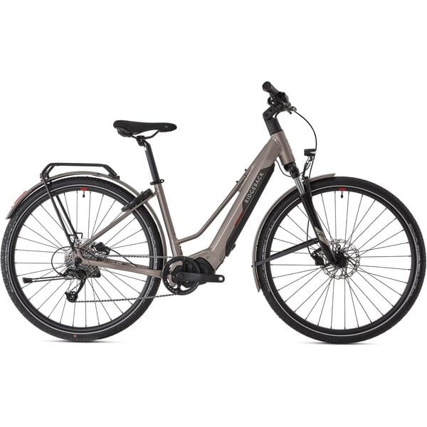 Ridgeback Advance 1W Electric Bike | Shimano STEPS E5000 | 75 Miles Range 3 Side profile of Ridgeback Advance 1W Electric Bike in grey