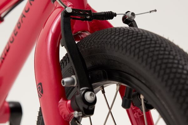 Ridgeback Dimension 14 Kids Bike - Lightweight & Versatile for Ages 3-4 8 Rim Brakes on Ridgeback 14” Pink Bike