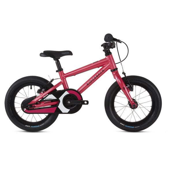 Ridgeback Dimension 14 Kids Bike - Lightweight & Versatile for Ages 3-4 3 Ridgeback Dimension 14 Pink 2024 Kids Bike Side View