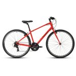 Ridgeback Motion Large Red Hybrid Bike – 21 Gears, Aluminium Frame, Comfort Saddle 2 Ridgeback Motion Large Red Hybrid Bike side profile