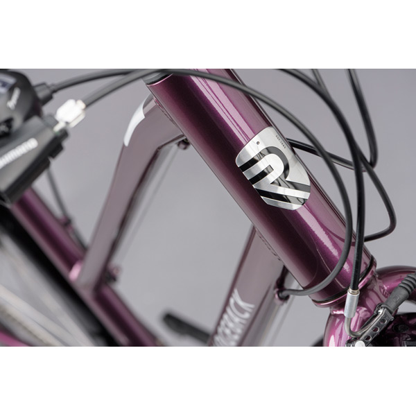 Ridgeback Speed Open Frame Large Grey Utility Bike – All-Weather Hybrid for City & Commute 4 Ridgeback Speed Open Frame Utility Bike Purple Frame