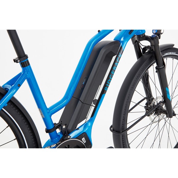 Arcus 2 Open Frame E-Bike – Blue | 250W Motor, 55km Range, All-Terrain Comfort 8 Removable Battery Pack of Silver Electric Cargo Bike for Extended Range