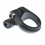 Seat Clamp with Rack Mount 34.9 mm Black Secure Fit for Bike Racks, Matt Finish, Stainless Steel Hardware 1 Secure Bike Seat Clamp with Rack Mount 34.9 mm – Black