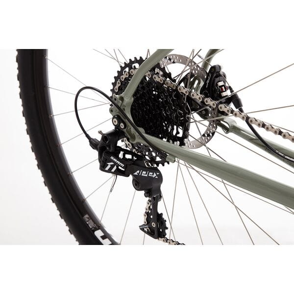 Vagabond Large Monstercross Bike – Ultimate Off-Road & Road Hybrid with Reynolds 725 Steel Frame & SRAM Apex 1X 10 Rear Derailleur of Vagabond Large Grey Monstercross Bike with Reynolds 725 steel frame