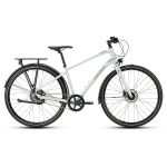Side Profile of White Supernova EQ Large Utility Bike