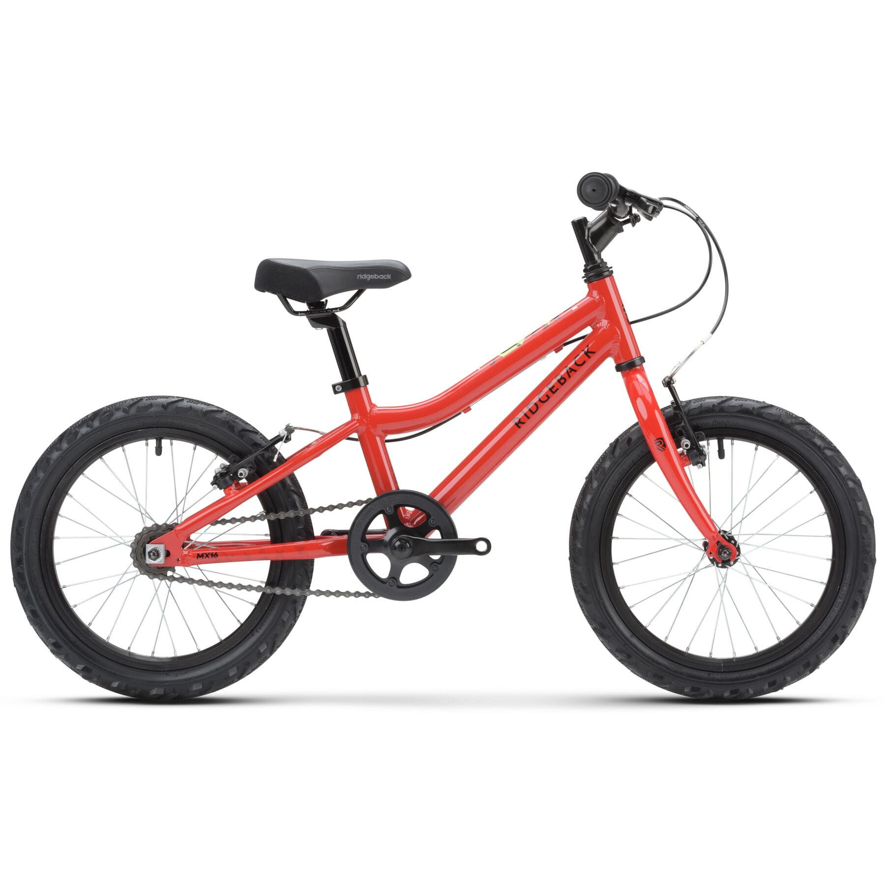 Ridgeback MX16 Kids Mountain Bike – Racer Red – 16 Inch Lightweight Frame – Junior MTB